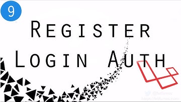 Lecture 9 Create Login Register auth in Laravel | PHP framework Laravel Master Course