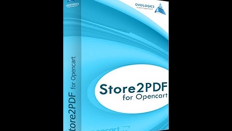 How to use Store2PDF for OpenCart