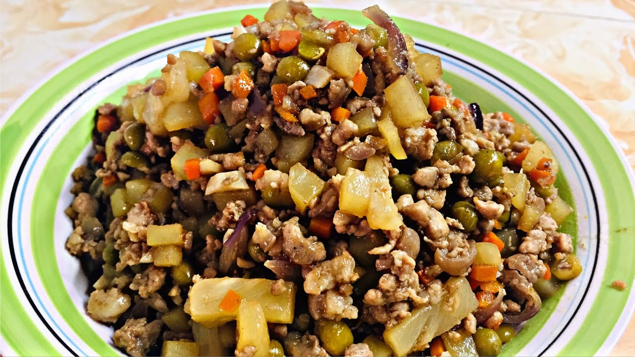 Ground Pork Recipe For All / Pininyahang Giniling na Baboy / Pork