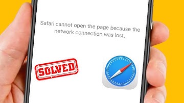 How to Fix Safari Cannot Open the Page Because The Network Connection Was Lost | iPhone