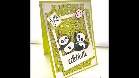 Party pandas selfie card... Stampin