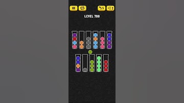 Ball Sort - Color Puzzle Game - Level 700 - Walkthrough SOLVED by RobotPlayer AI!!!