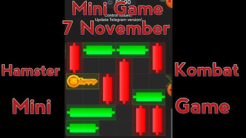 Mini Game Today 7 November Hamster Kombat | How To Solve Mini Game Puzzle in Hamster Kombat  SOLVED