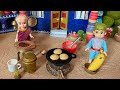 Mini banana pan cakes l miniature pan cakes recipe l miniature cooking l mini food l