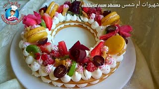 حلوة لاكريم ببيضة واحدة وبدون جينواز وكريمة خفيييفة وهائلة/number cake /cream tart