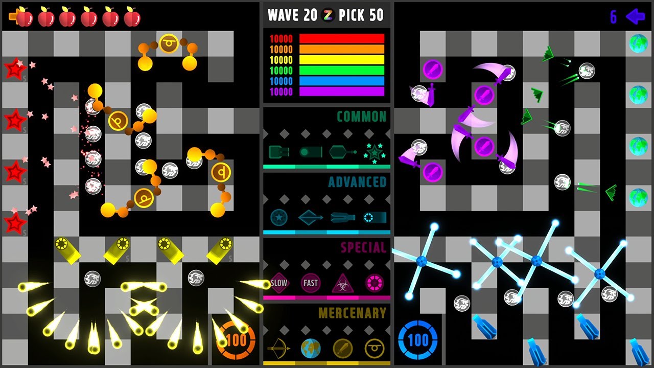 3v3 Cannon Defense - Marble battle in Unity