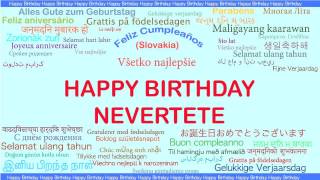 Nevertete   Languages Idiomas - Happy Birthday