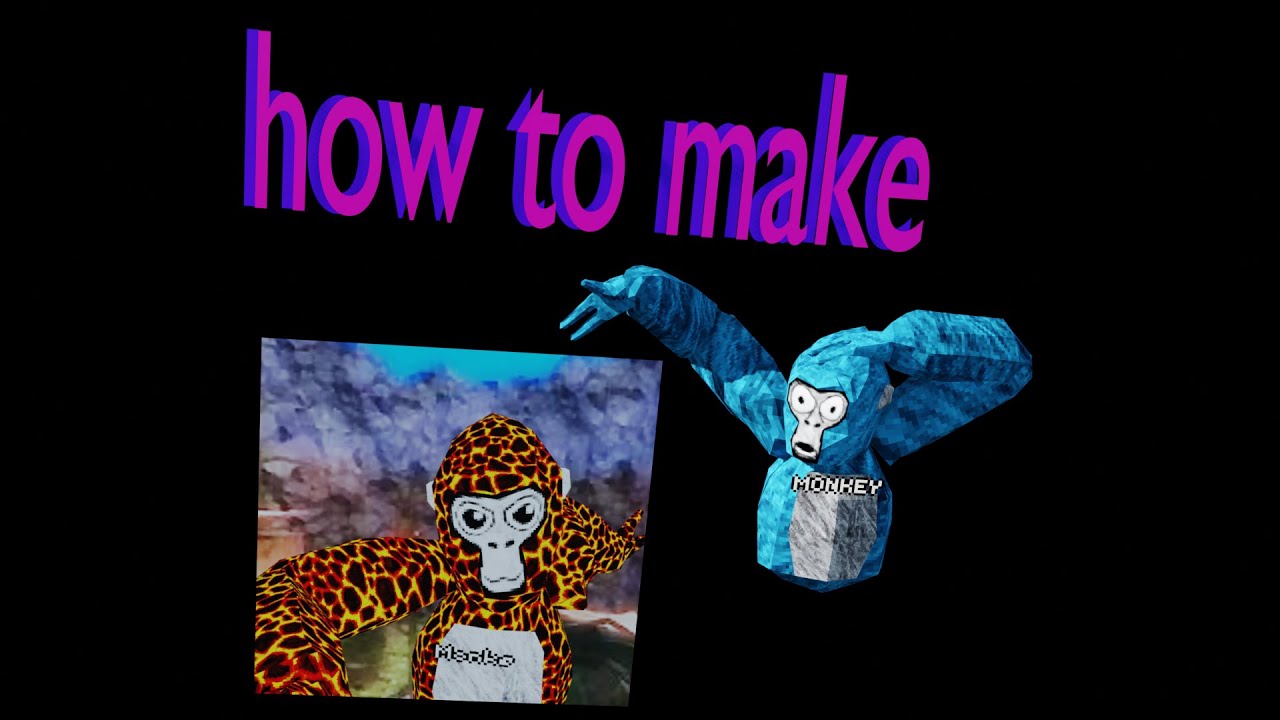 how to make a 3d gorilla tag pfp in blender - YouTube