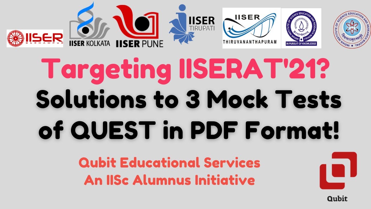 iiser-aptitude-test-2021-pdf-solutions-to-mathematics-mock-tests-on-qubitpune-youtube