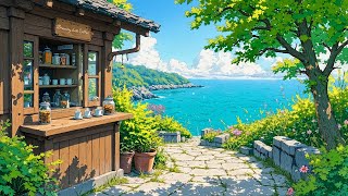 February Seaside Coffee ☕ Calm Morning Lofi Beats |  Lofi Hip Hop to work, study, chill