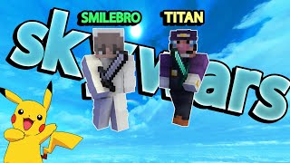 Playing Skywars with Titan Rank on Pika Network