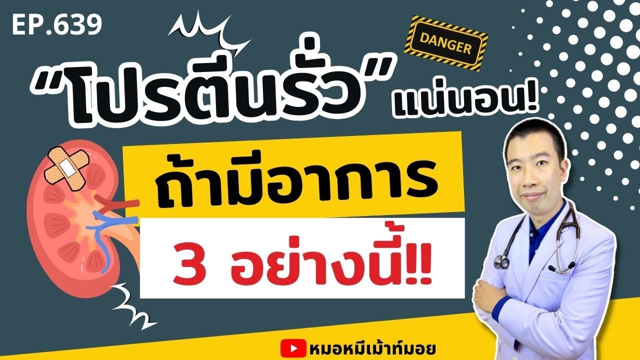 มีอาการ 3 อย่างนี้ โปรตีนรั่วในปัสสาวะแน่นอน | เม้าท์กับหมอหมี EP.639
