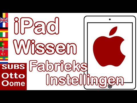 Video: Hoe stel ek my iPad 5 terug na fabrieksinstellings?