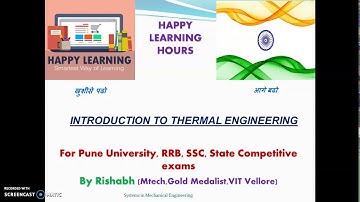 Introduction to Thermal engineering