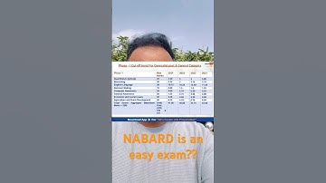 NABARD is an easy exam or Difficult! Understand it from cutoff #nabard #nabardgradeaexam #agriexams