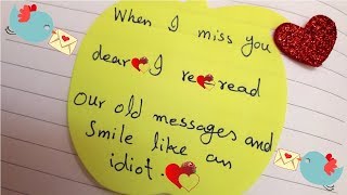 When I Miss You, I Re-Read Our Old Messages and Smile Like an Idiot: Blank  Lined 6x9 I Love You Journal/Notebooks as Gift for His / Her Love on