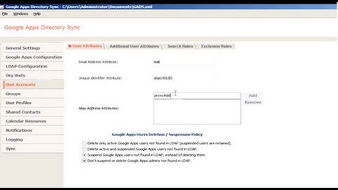 Creating a user using GADS