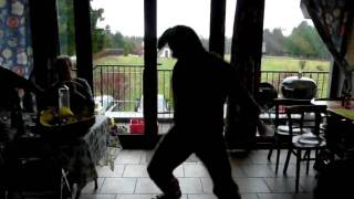 Dancing easter bunny on michel Jackson.mov