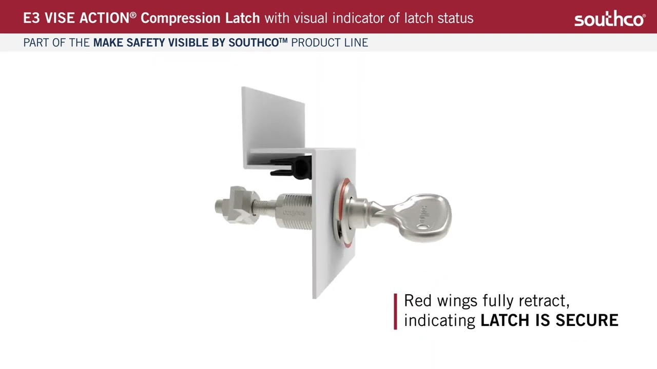 Southco E3 – VISE ACTION® Compression Latch with Visual Indicator