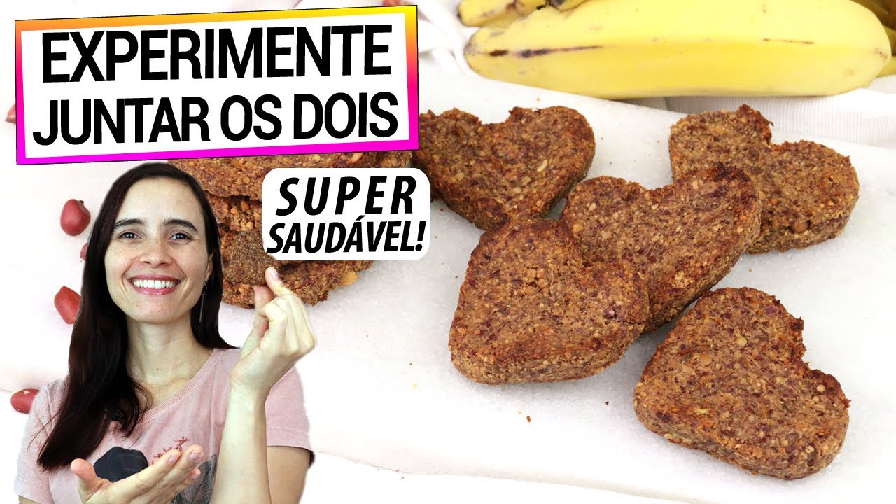 PARE DE COMPRAR BISCOITO, SÓ JUNTE BANANA E AMENDOIM! SUBSTITUI O PÃO E É MUITO FÁCIL DE FAZER!