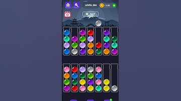 Ball Sort Master Game Level - 264 Without Boosters | Puzzle Game | #entertainment #puzzle #games