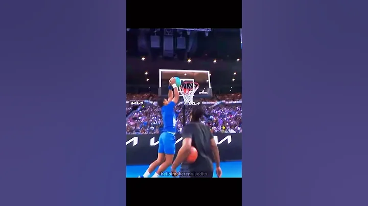 Novak tries to dunk 🤯☠️🥶🗿