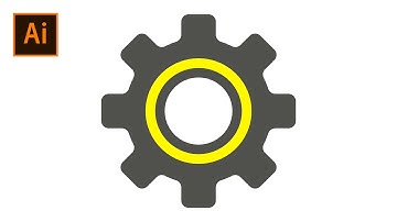 How To Make a Setting Icon | Icon Design | Adobe Illustrator CC