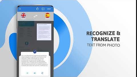 Camera Translator. Translate text from camera or image to any language (Landscape promo)