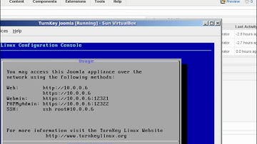 TurnKey Linux appliance installation and usage demo