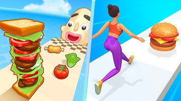 ♠ 💚 Sandwich Runner Vs Twerk Race in Max Level Gameplay Walkthrough iOS,Android Trailers XSO9W7E
