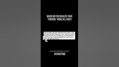When did you realize your "friends" were all fake? 😥😶#shorts​ #askreddit #storytime