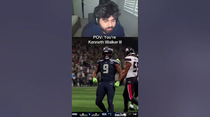 K9 cannot get a touchdown 😭 #shorts #nfl #seattleseahawks #kennethwalker #madden #madden26