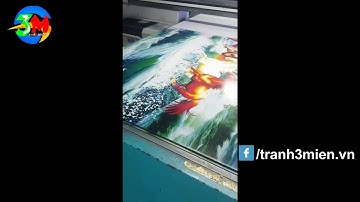 In tranh dán tường 3D phòng khách