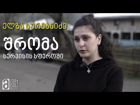 ელზა სურმანიძე - შრომა სერვისის სფეროში