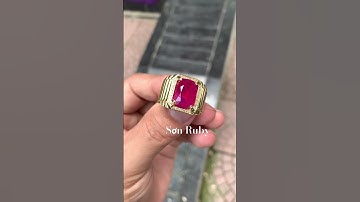 Ruby facet đỏ huyết Bồ câu hàng lục yên cắt sống tự nhiên to hiếm nhất thời điểm 6.15 ct