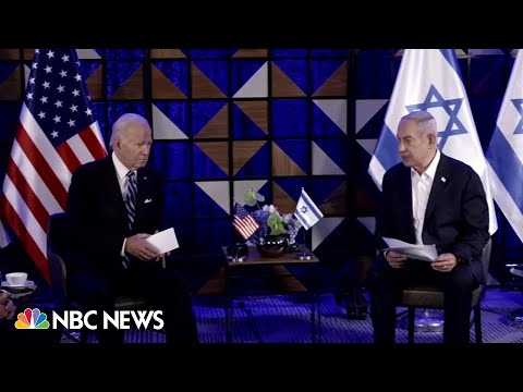 Americans are worried': Biden meets with Netanyahu during Israel visit