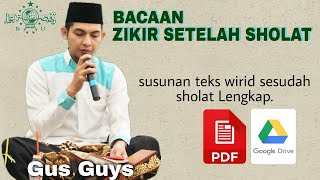 BELAJAR MIMPIN ZIKIR SETELAH SHOLAT BERJAMA'AH | Mudah dan Insya Allah Cepat Bisa |