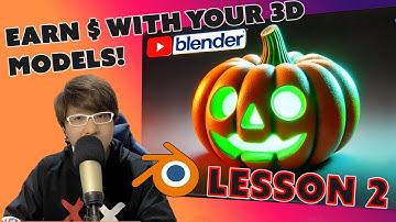 Model and Sell a Glowing Pumpkin in Blender – Even for Beginners!