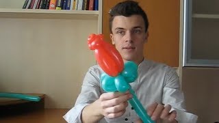 Цветок РОЗОЧКА из шариков. Как сделать розочку из шарика. flower rose balloon, Ramo DE ROSAS Цветок РОЗОЧКА из шариков. Как сделать розочку из шарика. flower rose balloon, Ramo DE ROSAS