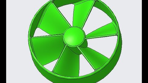Fan tutorial in Creo Parametric