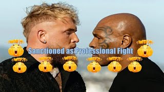 WTF REALLY? 🤭🤭🤭 Jake Paul vs Mike Tyson Sanctioned as Pro Fight