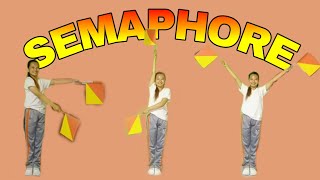 SEMAPHORE FLAG SIGNALING SYSTEM (ALPHABET)