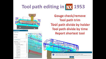 #Tool path editing in NX1953,#how to check gouge in NX, #how to trim tool path in NX,