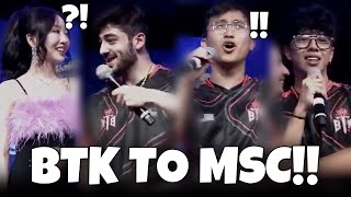 BTK HILARIOUS INTERVIEW AFTER WINNING NACT AND SECURING A MSC SLOT… 🤣