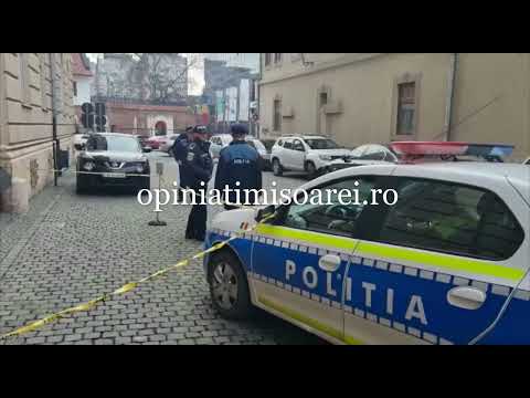 Politia in alerta la Timisoara. Laptop suspect asezat in poarta Parchetului