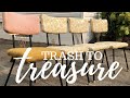 Trash To Treasure Up-cycled Home Decor CURBSIDE FIND Mid Century Modern Restore!