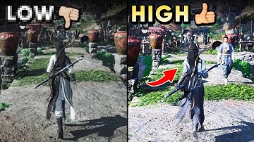 GRAPHIC COMPARISON LOW vs HIGH Settings | Where Winds Meet