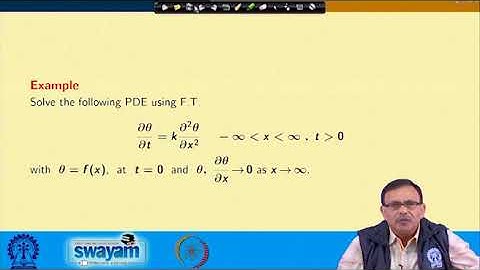 Solution of partial differential equations using fourier transform I