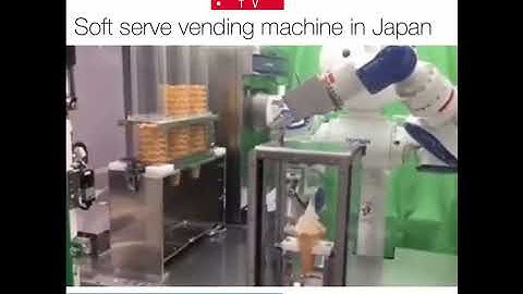 This Robot in Japan will Serve You Soft Ice Cream