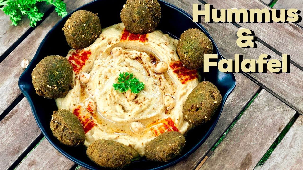 HOW TO MAKE FALAFEL & HUMMUS | Green Herbed Falafel Recipe| Hummus Recipe | Flavourful Food By Priya